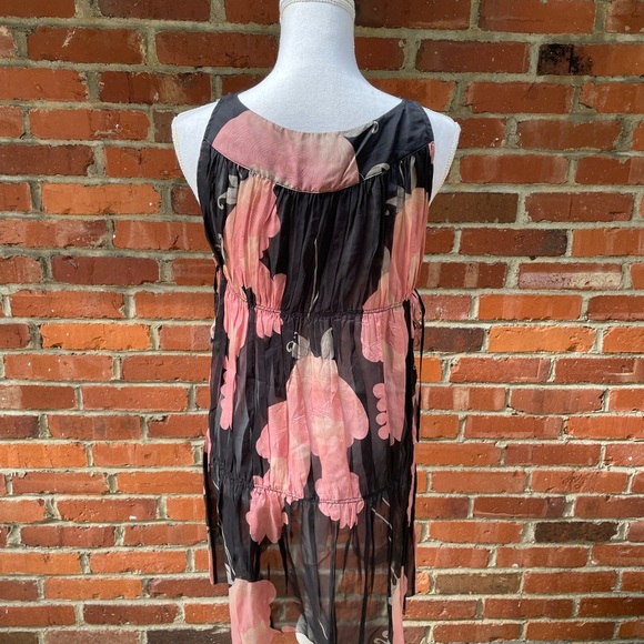 HOSS INTROPIA 100% SILK MINI DRESS Tunic Top Sheet Size 38 - Picture 6 of 9